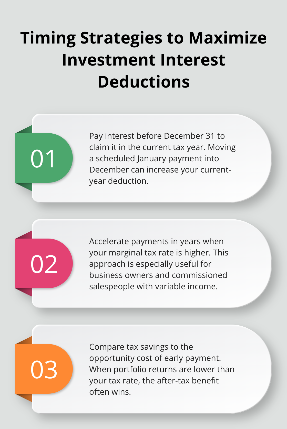 Three key timing tactics to increase annual investment interest deductions. - investment loan interest tax deduction canada
