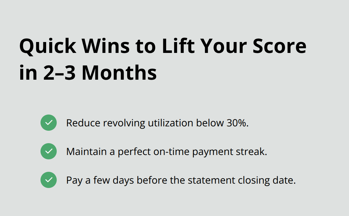 Checklist of immediate actions to improve a Canadian credit score quickly. - Canada credit score checklist