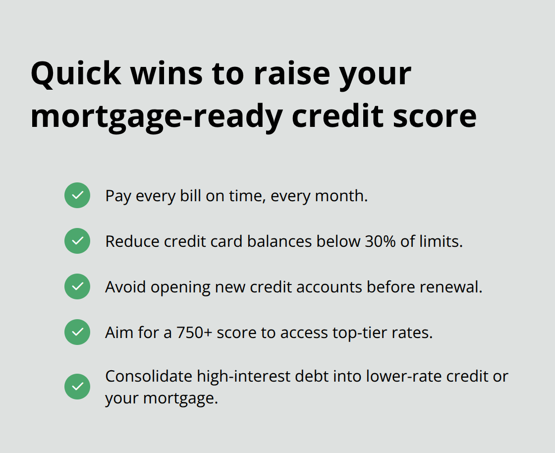 Actionable steps to improve your credit score before mortgage renewal. - Mortgage rates Canada 2026