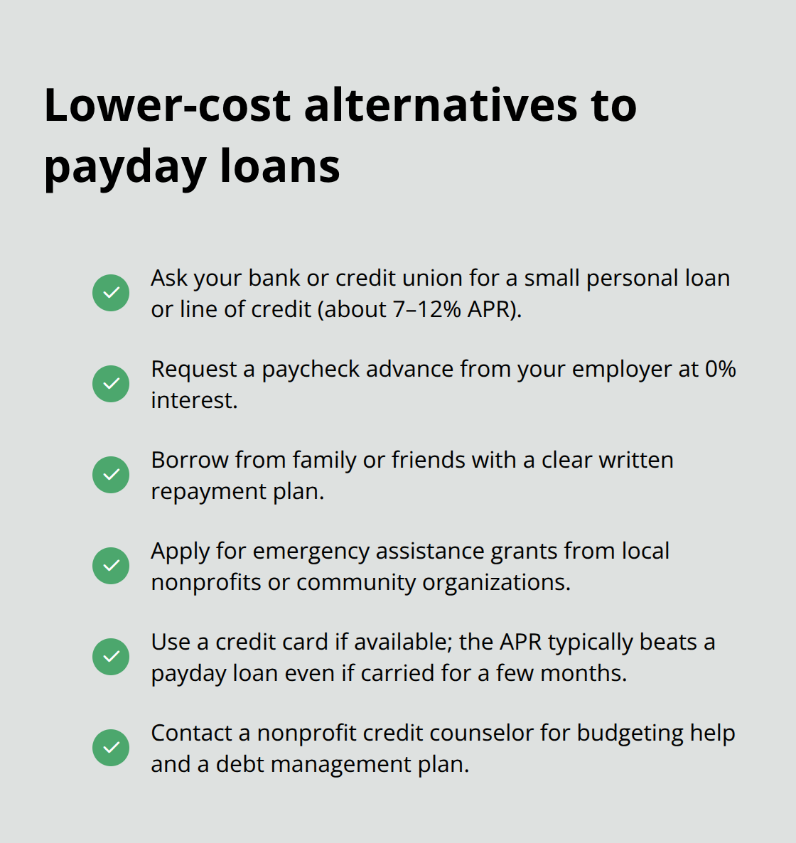 Safer, cheaper options you can use instead of a payday loan - emergency payday loans Canada