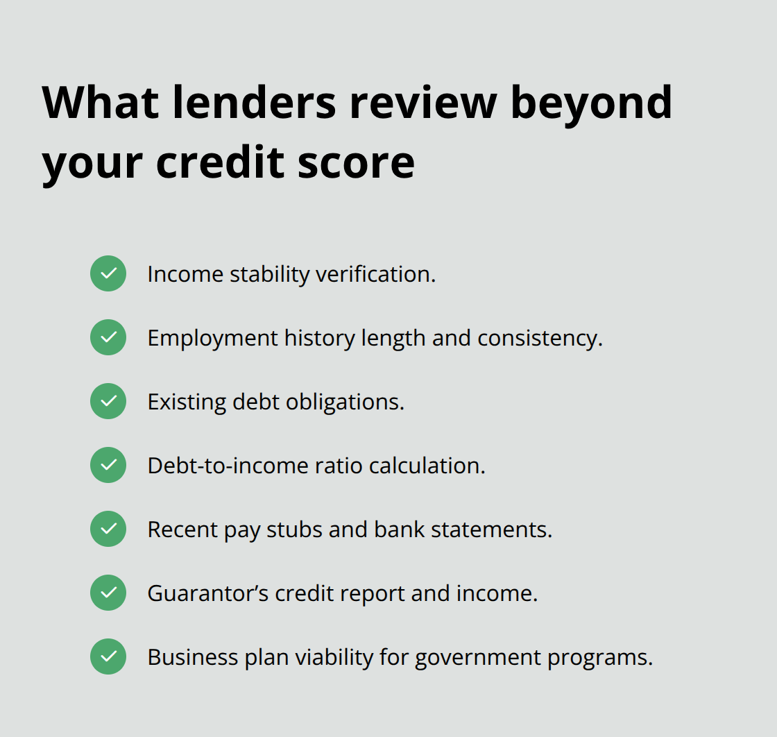 Checklist of lender evaluation factors beyond credit score for guaranteed loans in Canada - guaranteed loans Canada