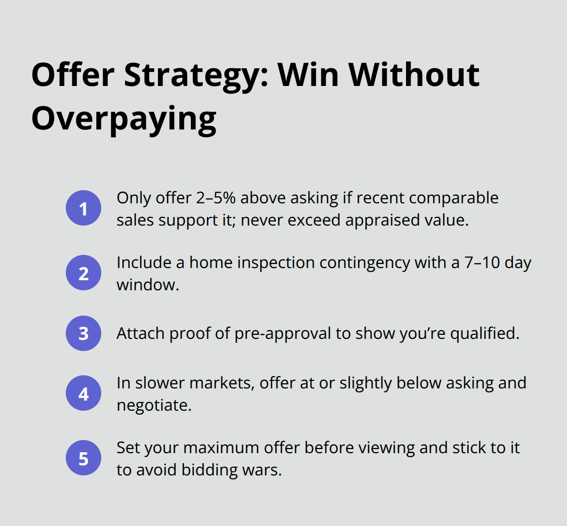 Compact list of offer tactics for first-time homebuyers in Canada.