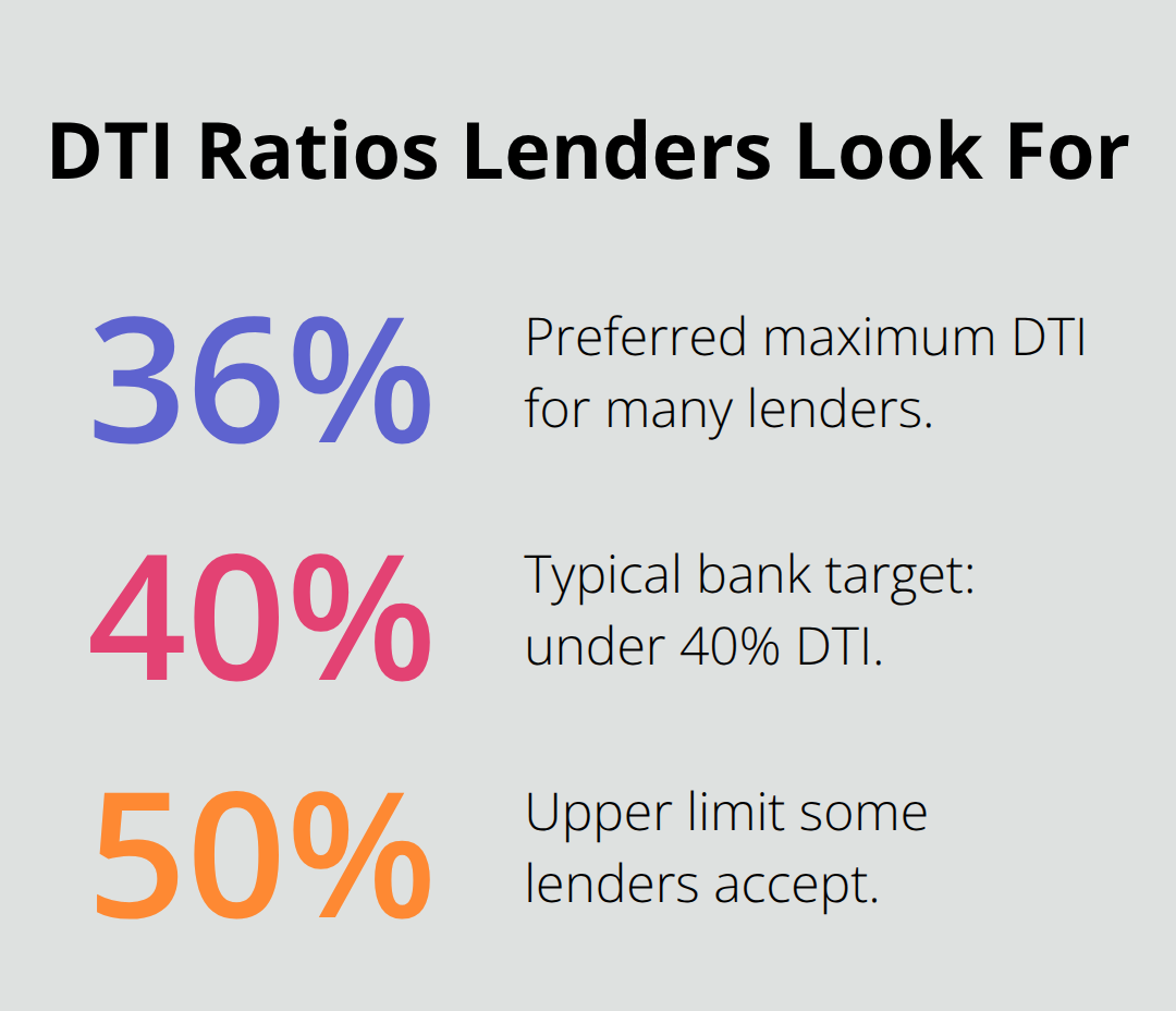 Chart showing common debt-to-income ratio thresholds for personal loan approvals - best personal loans Canada
