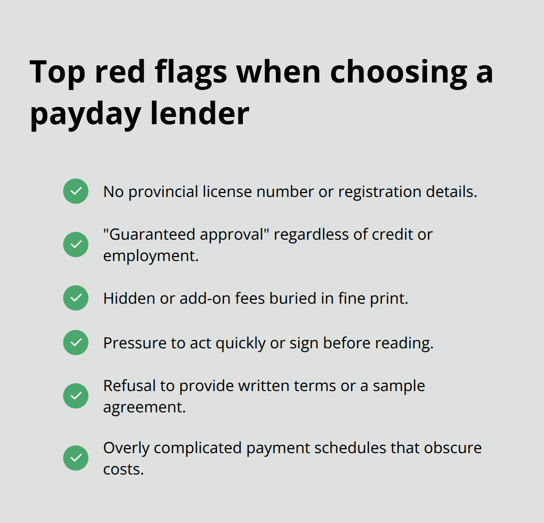 Checklist of payday lender red flags borrowers should avoid - Immediate payday lenders